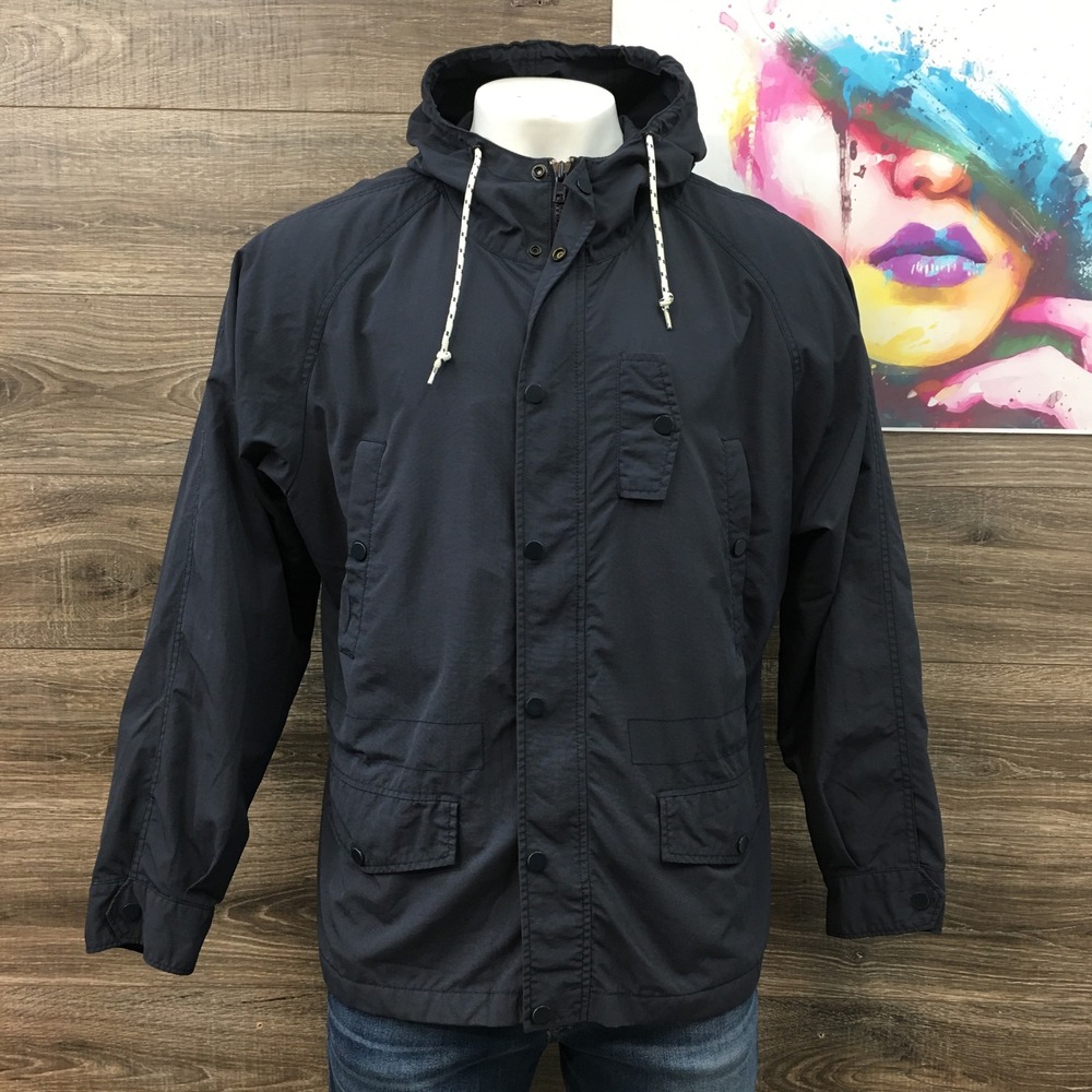 Schott Bros. Hooded Jacket Windbreaker Rain Coat Outerwear Size 2XL‎ Lined
